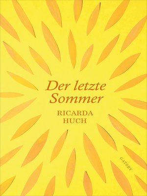 cover image of Der letzte Sommer